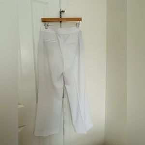 Alice + Olivia Dylan High Waisted Wide Leg Pant in White Size 6